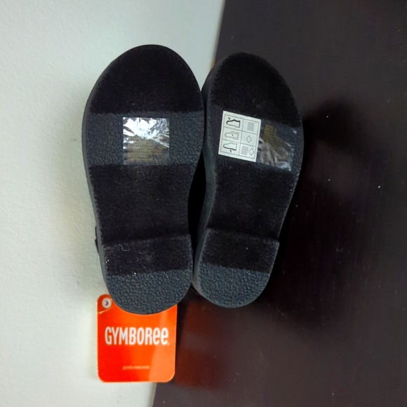 GYMBOREE baby's black and gold boots - Picture 6 of 6